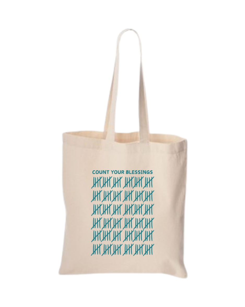 Count Blessings Tote Bag
