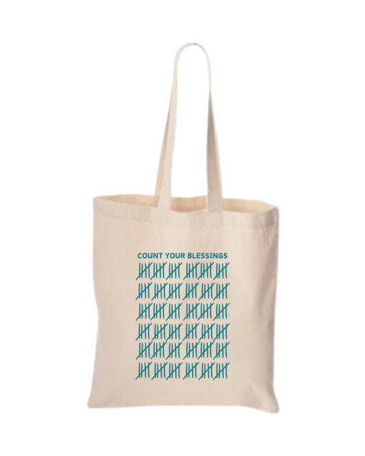 Count Blessings Tote Bag